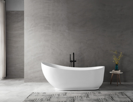 Акриловая ванна (180х89) ABBER AB9288 без гидромассажа, белый