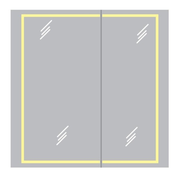 Зеркальный шкаф Aqwella Simplex В7 SLX0407