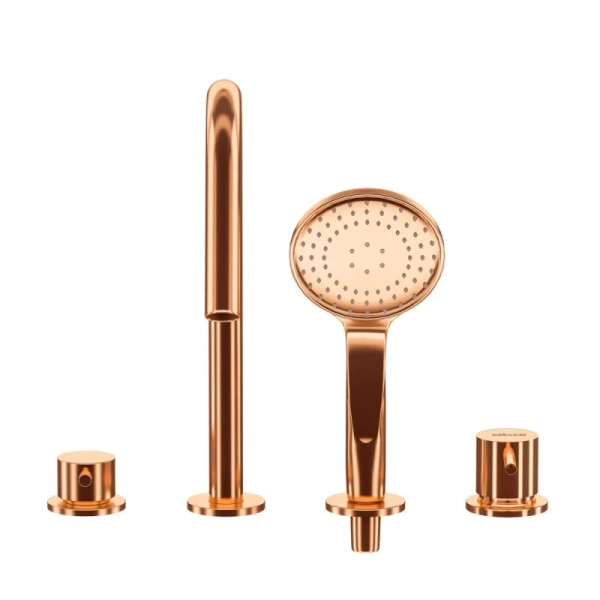 Смеситель на борт ванны Cezares Leaf LEAF-BVDM4-L-SS