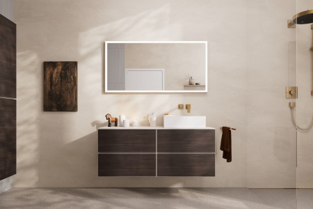 Смеситель для раковины встраиваемый Hansgrohe Metropol 32526140 шлифованная бронза
