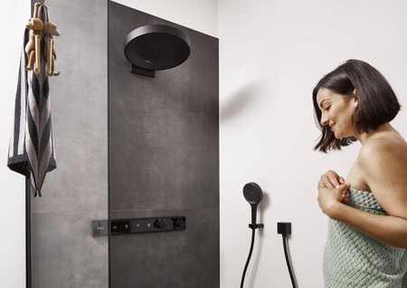 Ручной душ Hansgrohe Rainfinity 130 3jet 26864670 черный матовый