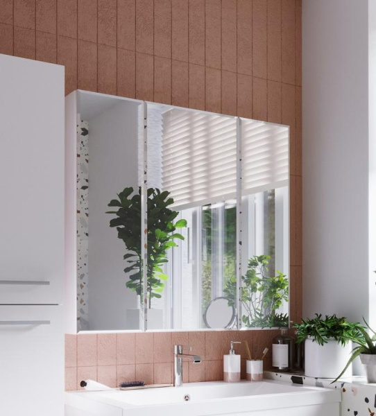 Зеркало-шкаф (90х80)  1Marka Соната 90 У29558