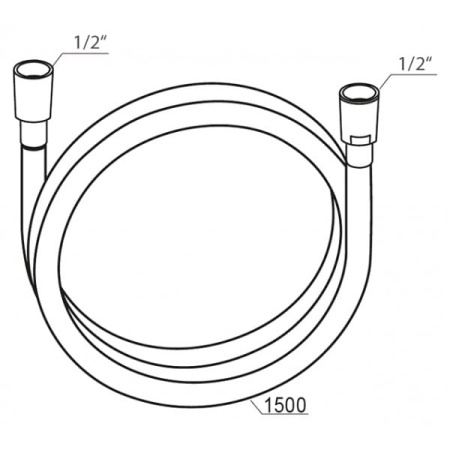 Шланг для душа WasserKRAFT Exter A052