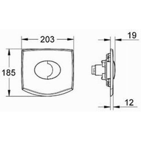 Клавиша смыва  Grohe Chiara 38540 000 (38540000)