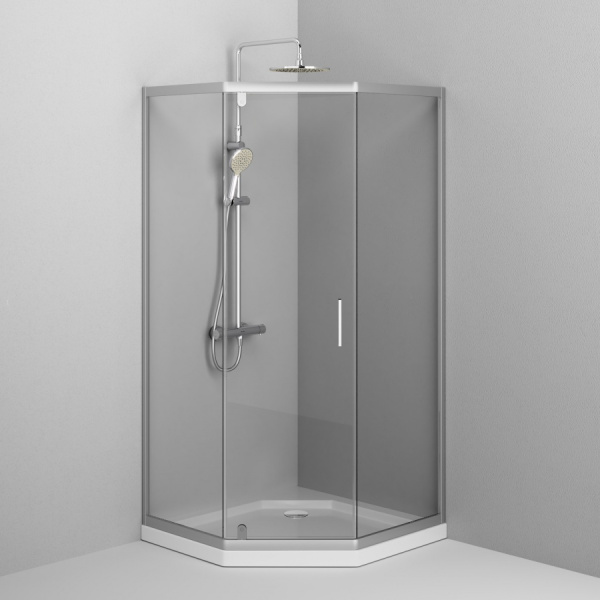 Душевой уголок (90х90) Am.Pm Gem 5-corner Pivot W90G-405-090MT