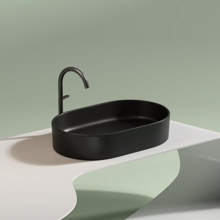 Раковина накладная (60,8х38,5) Ceramica Nova ELEMENT CN6048MB