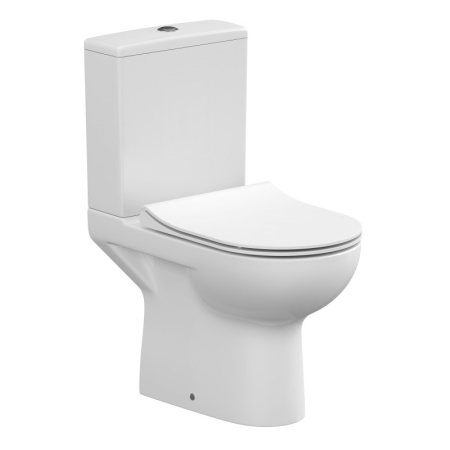 Унитаз напольный безободковый Cersanit STREET FUSION Clean On 011 3/5 DPL EO slim S-KO-SFU011-3/5-COn-S-DL-w