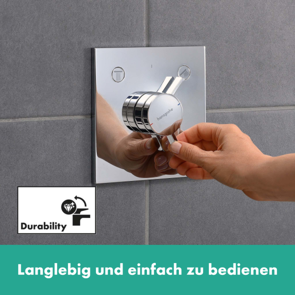 Смеситель для ванны на 2 потребителя Hansgrohe DuoTurn E 75417000 хром