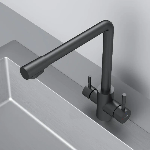 Смеситель для кухни с подключением к фильтру AM.PM X-Joy S F85B05722 черный матовый