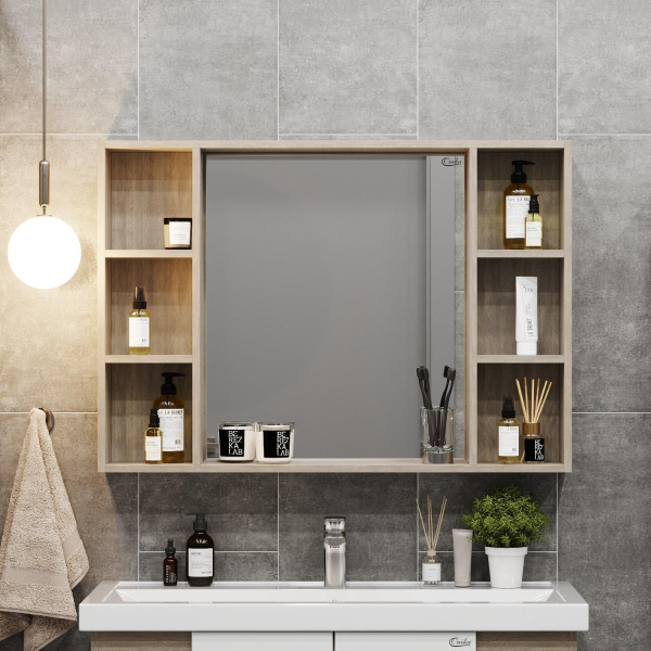 Зеркало-шкаф Onika Тимбер 100 (100x70) 210017