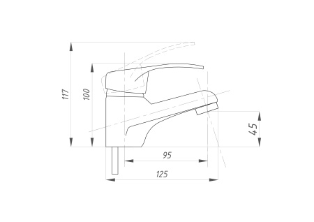 Смеситель для раковины ПСМ-Профсан КОМПЛЕКТАЦИЯ  PSM-104-5 PSM-104-5