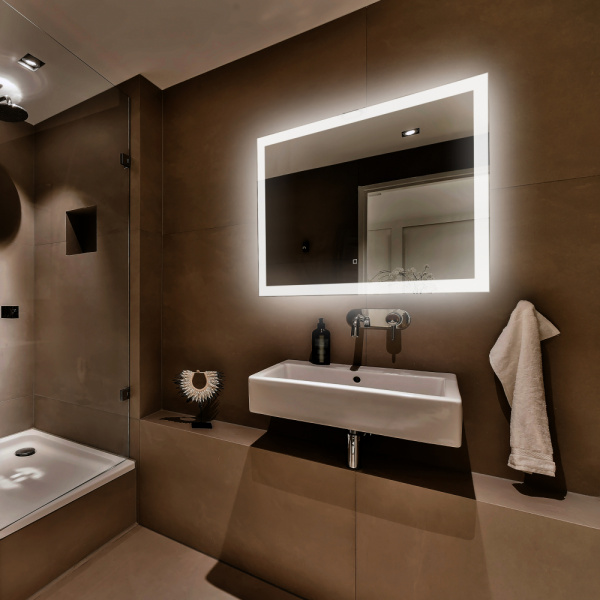 Зеркало ABBER See AG6107SXL-1.2 с подсветкой, сенсорный выключатель, диммер