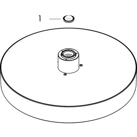 Верхний душ Hansgrohe Rainfinity 360 1jet 26231670 матовый черный