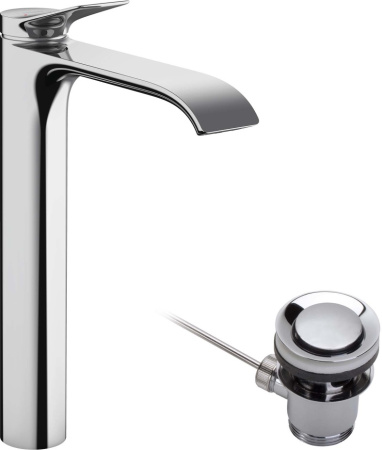 Смеситель для раковины с донным клапаном Hansgrohe Vivenis 75040000 хром