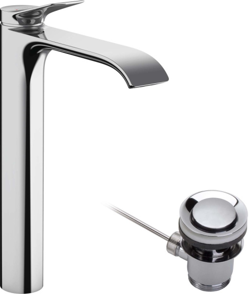 Смеситель для раковины с донным клапаном Hansgrohe Vivenis 75040000 хром