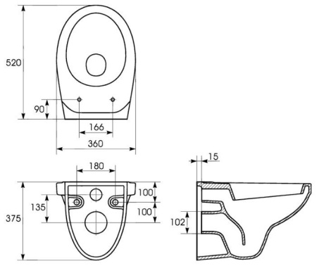 Подвесной унитаз Cersanit DELFI TPL S-MZ-DELFI-PL