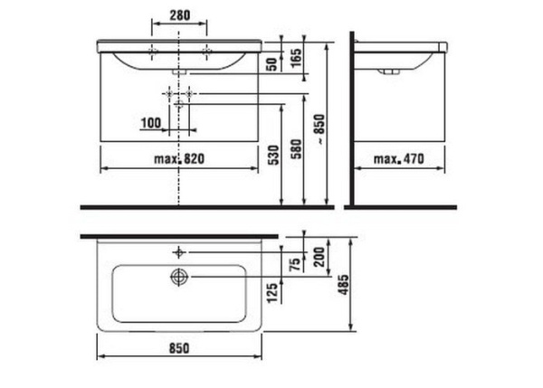 Раковина Акватон Стамбул 8104260001041