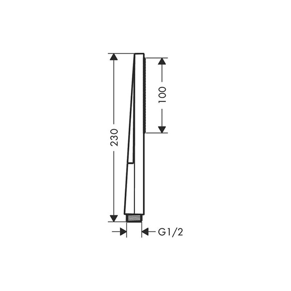 Ручной душ Hansgrohe Pulsify E 100 1jet EcoSmart+ 24321000 хром