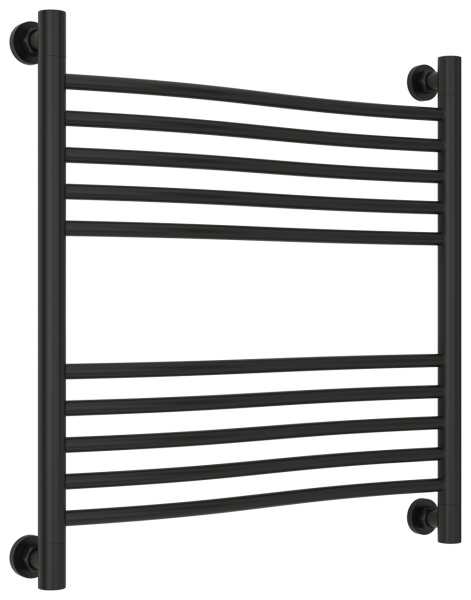 Полотенцесушитель Водяной Сунержа Флюид + (60х60) Матовый Черный 31-0222-6060