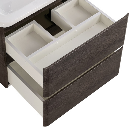 База под раковину BelBagno ALBANO-CER-500-2C-SO-RNG подвесная Robere Nature Grigio