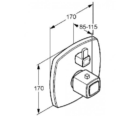 Смеситель с термостатом Kludi Q-Beo 508250542