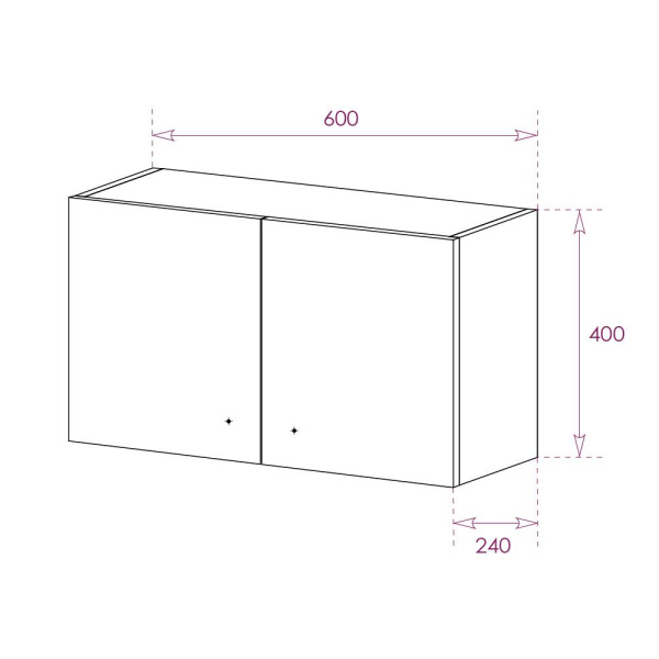 Шкаф подвесной Onika Нива 40x60 306002