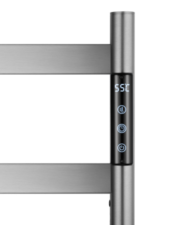 Полотенцесушитель электрический напольный WONZON & WOGHAND ESSEN, темный графит WW-A406-GM