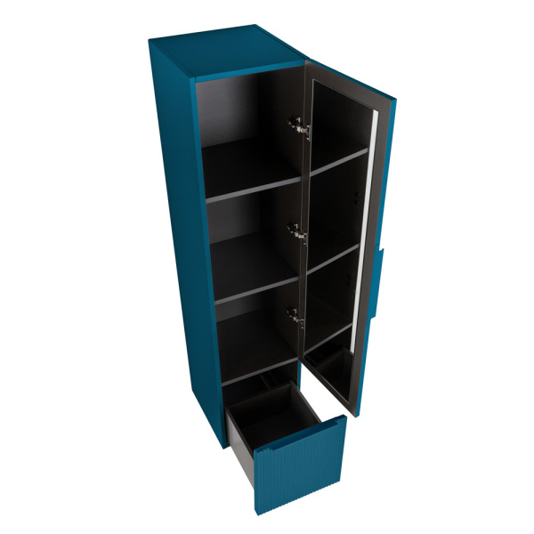 Пенал подвесной Cezares  Premium 55508 Plisse Blu petrolio