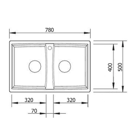 Кухонная мойка KAISER KMM-5178 мрамор (KMM-5178 /5078 Bl&S)