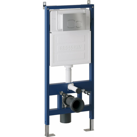 Инсталляция для подвесного унитаза 4 в 1 Grossman  Cosmo 97.02.110 хром матовый