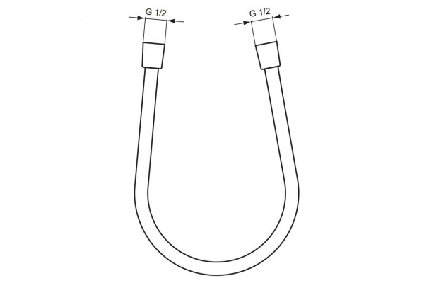 Пластиковый шланг Ideal Standard Idealflex A4109AA Пластиковый шланг Ideal Standard Idealflex A4109AA
