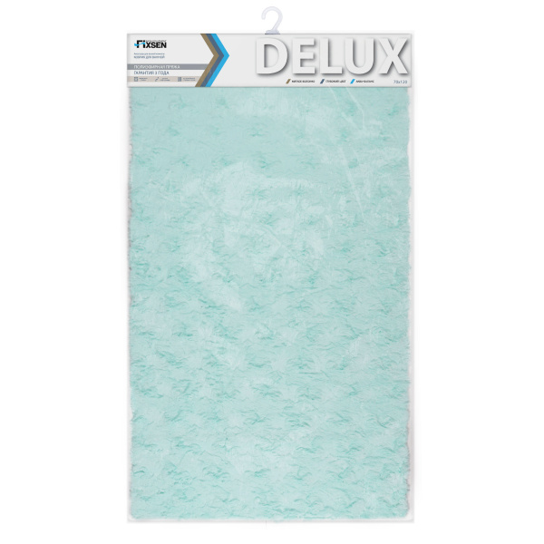 Коврик для ванной 1-ый Fixsen DELUX, бирюзовый  FX-9040T