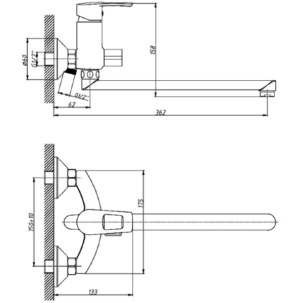Смеситель для ванны ESKO LEON LN 31