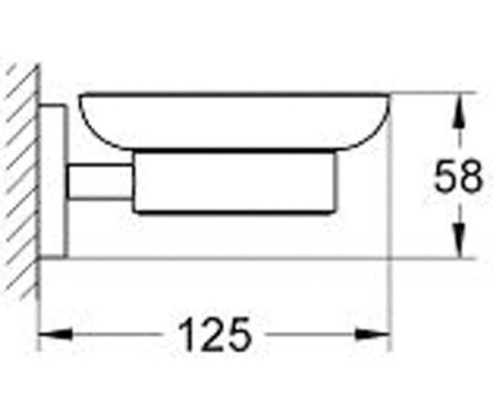 Мыльница с держателем GROHE ESSENTIALS 40444EN1