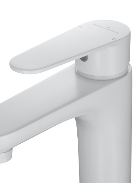 Смеситель для раковины высокий WONZON & WOGHAND ALFA, белый матовый WW-A40232-MW