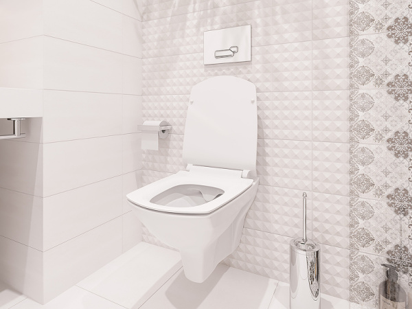 Комплект унитаза с инсталляцией Cersanit Carina 64441 с сиденьем микролифт и клавишей смыва хром матовый