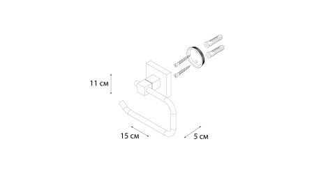 Бумагодержатель FIXSEN Metra без крышки FX-11110А