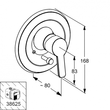 Смеситель для ванны Kludi Logo Neo 377190575