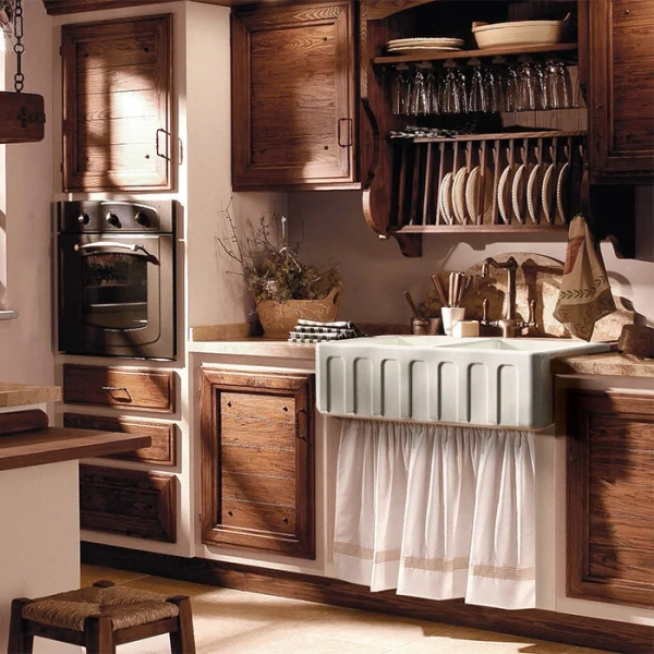 Кухонная мойка (80х47) Kerasan Hannah Surrey 545001 белая