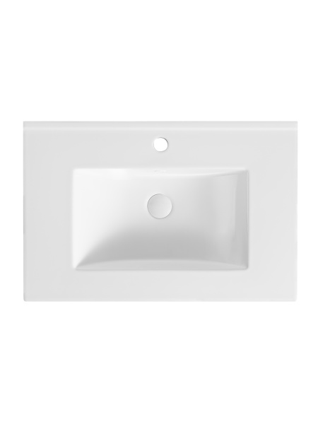 Раковина встраиваемая сверху (71,5х46,5) Orange B03-700W белый глянец