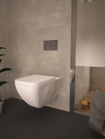 Унитаз подвесной безободковый с функцией биде Bien Kristal KRKA060N1VP1W3000