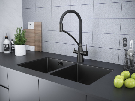 Смеситель для кухни с подключением к фильтру  Paulmark Siеgen Si213111-GM