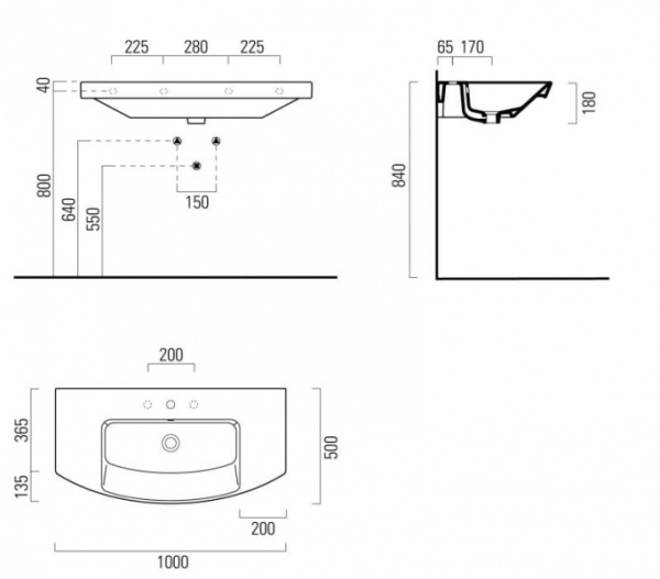 Раковина GSI Modo 7723 1 11 bi*1
