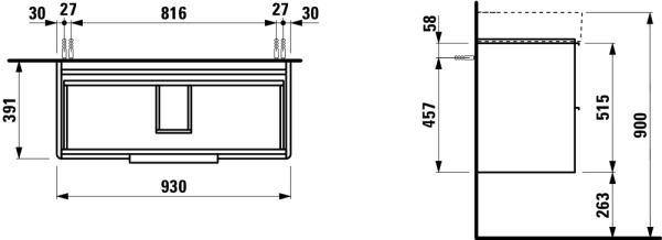 Тумба под раковину Laufen Base 95 4.0241.2.110.261.1