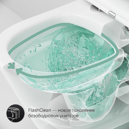Комплект унитаза с инсталляцией Am.Pm Sense FlashClean IS90251.741701 с сиденьем микролифт, кнопка хром глянец