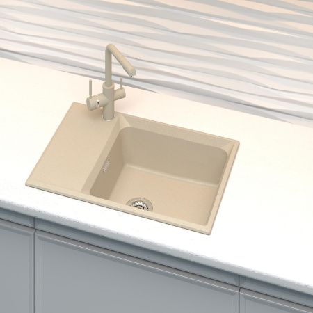 Мойка кухонная Point Этна 78 светло-бежевый
