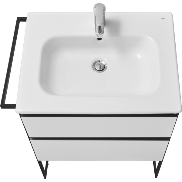 Тумба под раковину Roca Domi 60 белый глянец 2 ящика A857458806