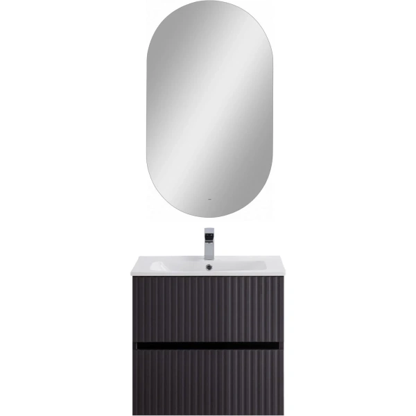 База под раковину Art&Max Torino AM-TORINO-600-2C-SO-GF-P Графит