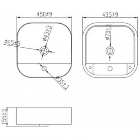 Раковина Bravat Source C22286W-1-ENG