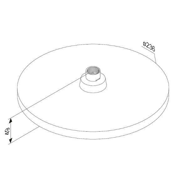 Верхний душ Damixa Apollo 947050000 Верхний душ Damixa Apollo 947050000